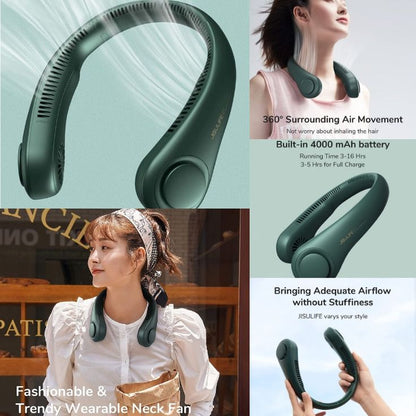 Portable Bladeless Hanging Rechargeable Neck Fan