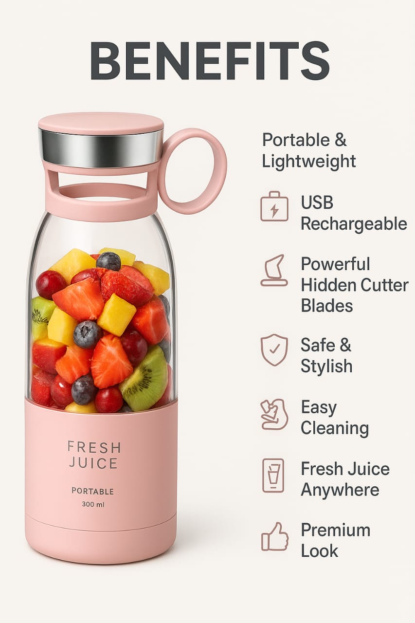 Electric Portable Mini Juicer Bottle