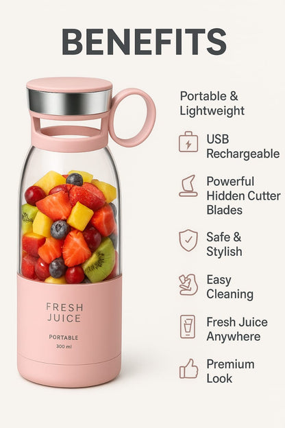 Electric Portable Mini Juicer Bottle