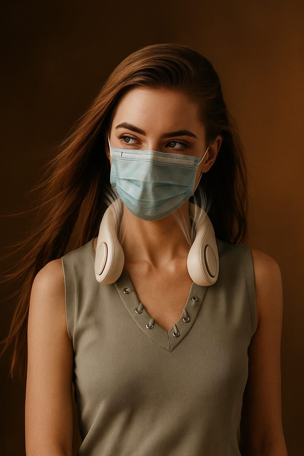 Portable Bladeless Hanging Rechargeable Neck Fan